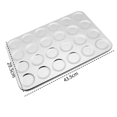Assadeira para Bem-Casado – 43,5 x 29,5 cm – 24 Cavidades – Forma Profissional de Alumínio Caparroz